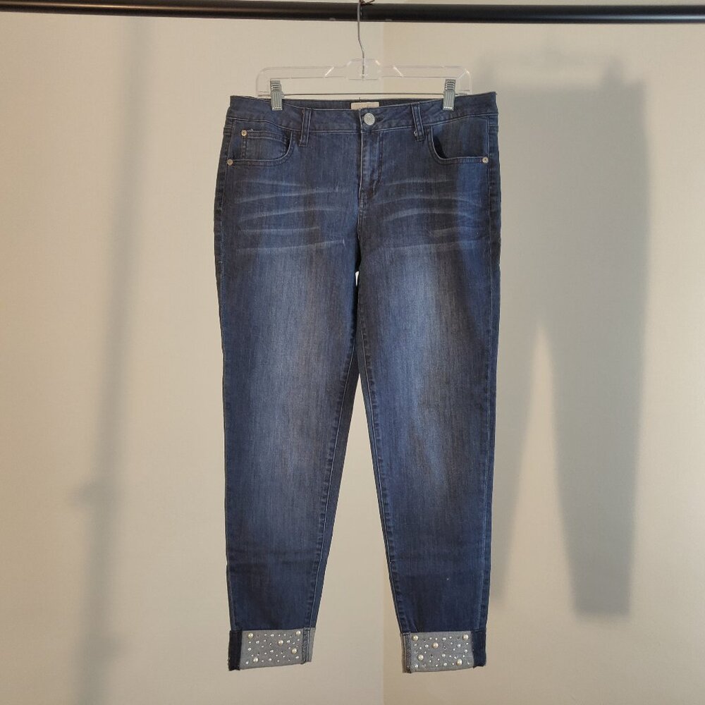 Celebrity Pink Pearl-Detail Jeans